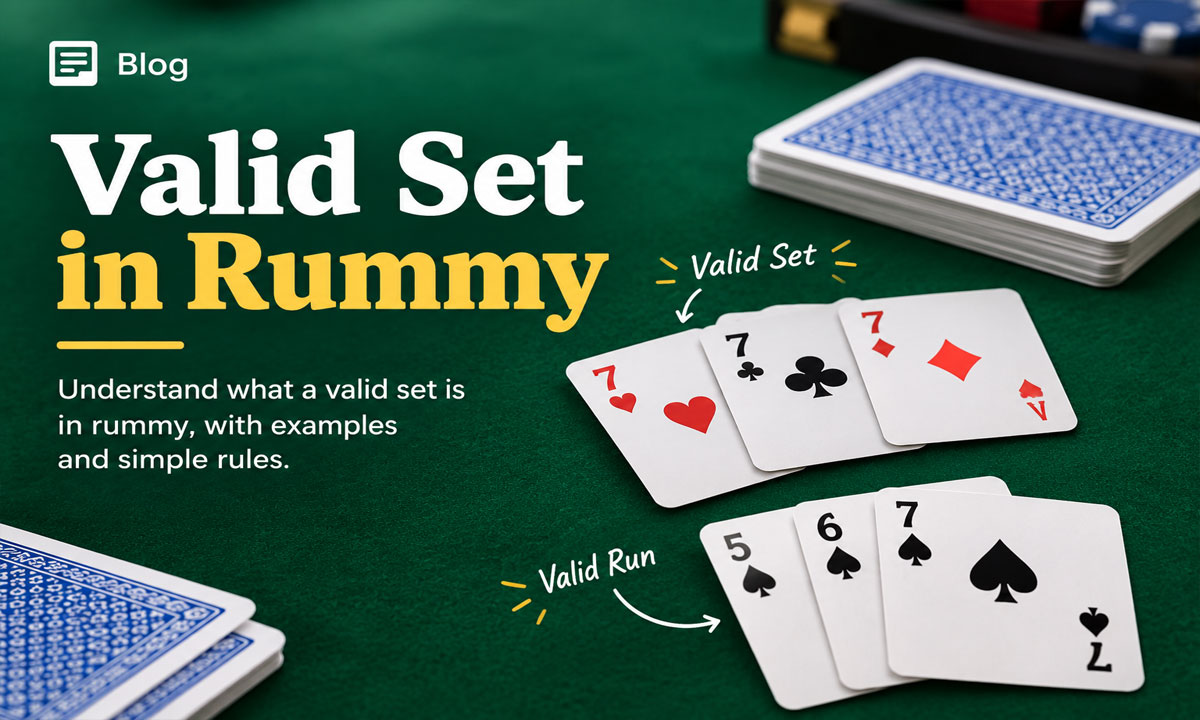 Valid Set in Rummy India 2026
